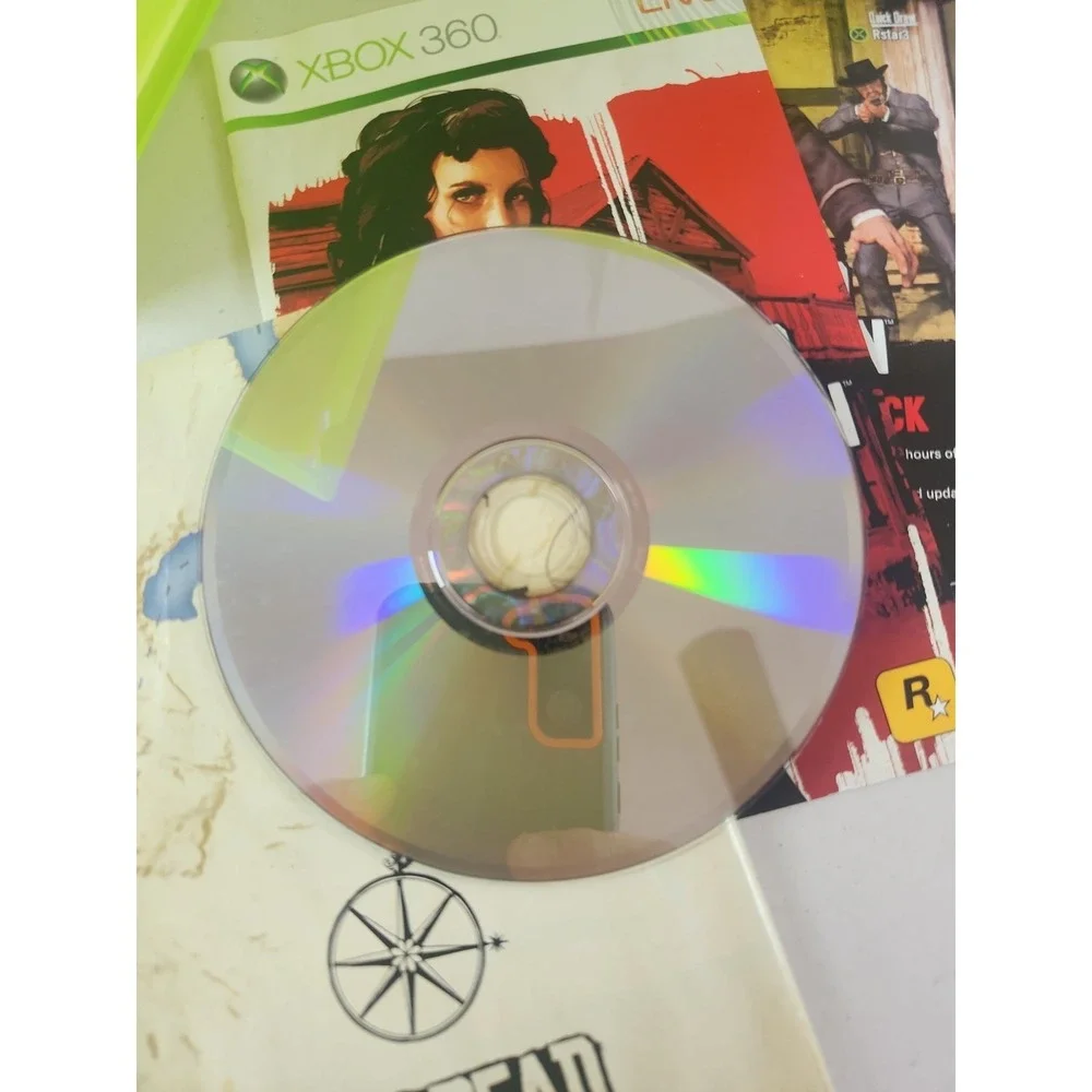 Red Dead Redemption (Microsoft Xbox 360) Complete CIB W/ Map Tested Very Good